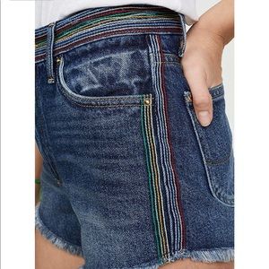 Lee Rainbow PRIDE 🌈 Stitch High Waisted Shorts